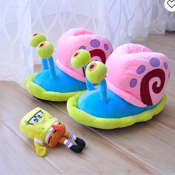Gary SpongeBob slippers puffy, comfy one size fits all unisex - Picture 1 of 1